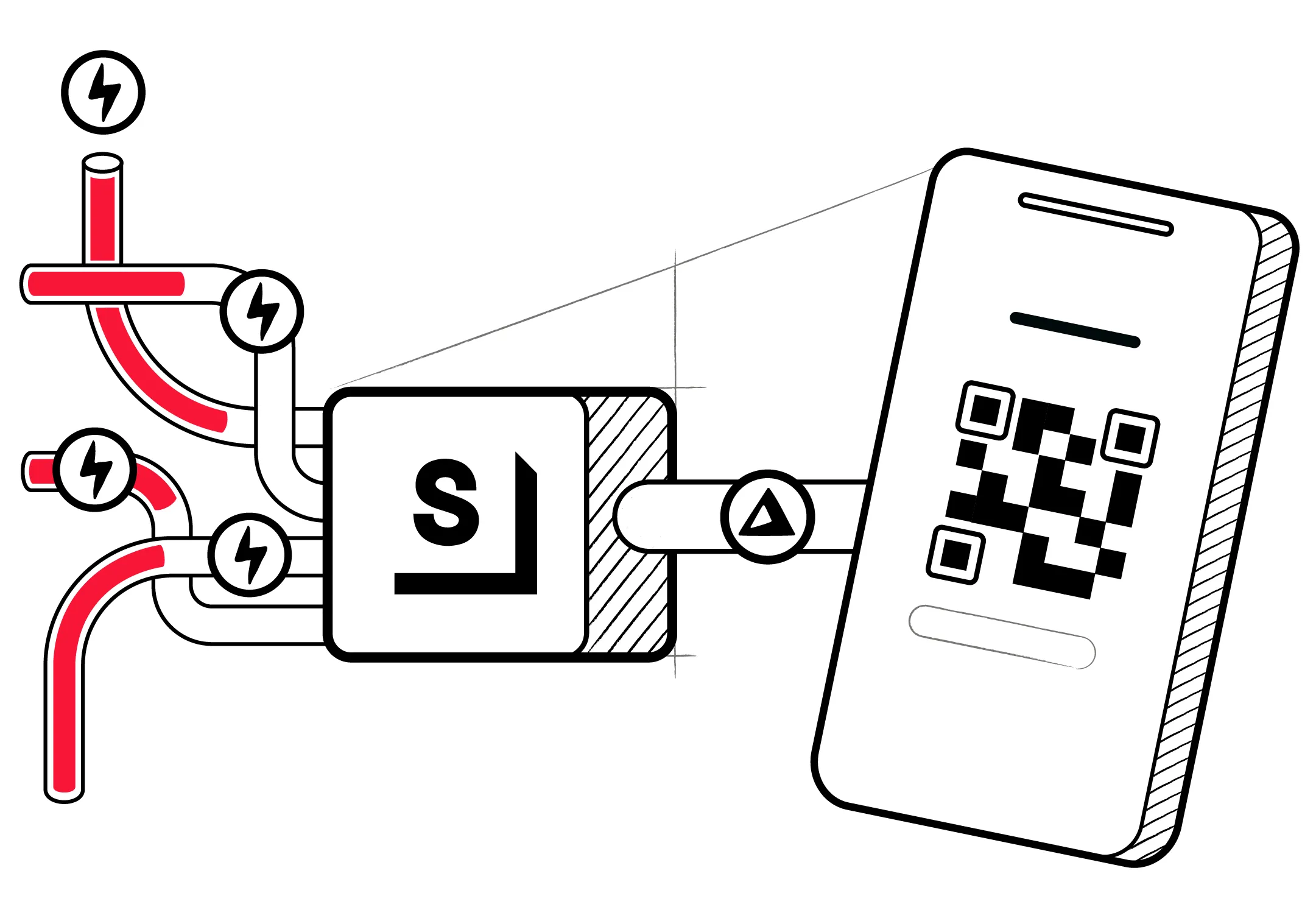 An illustration of Second’s Ark server managing Lightning liquidity on behalf of a user